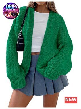 Womens Open Front Cardigan Sweater Dressy Casual